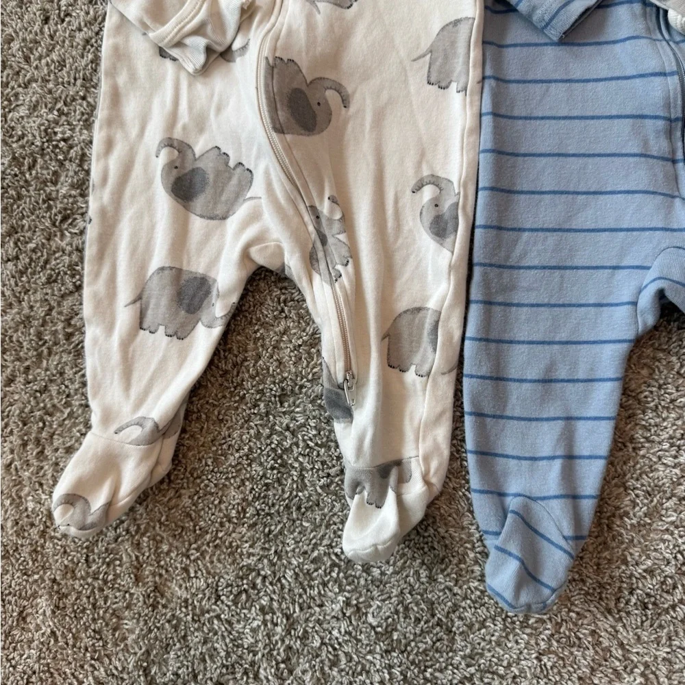 Carter's Kids Footies Baby Footed Zip Pajama Bundle  Size 3-6 months